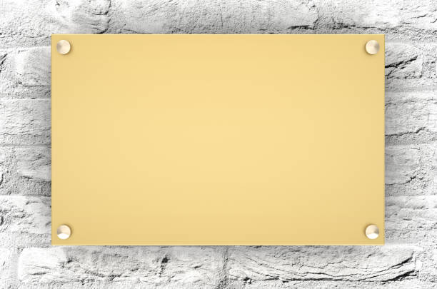 metal plate blank wall sign signboard template