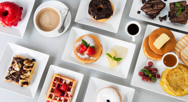 istock Breakfast variation with many kinds of meals 1218928145