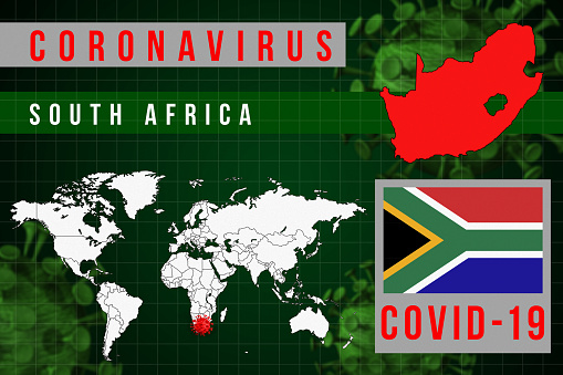 South Africa Coronavirus COVID-19 World Map