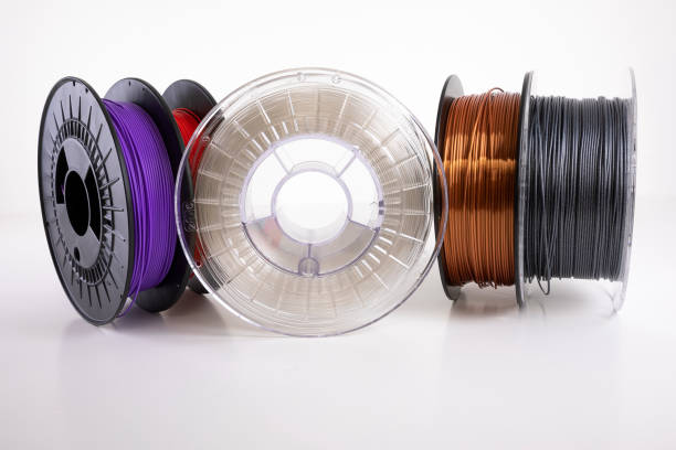 istock 3D printing filament reels for 3d printers isolated on white background 1218933330