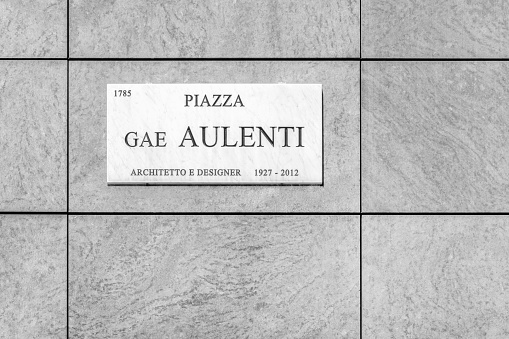 Piazza Gae Aulenti square in Milan, ITALY - June 2, 2019.