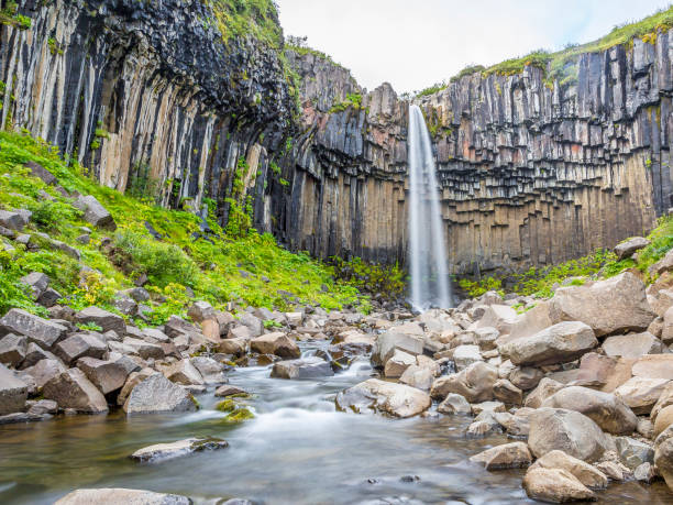 istock View on Svartifoss waterfall with impressive basalt stone formation on Iceland during daytime 1218934927