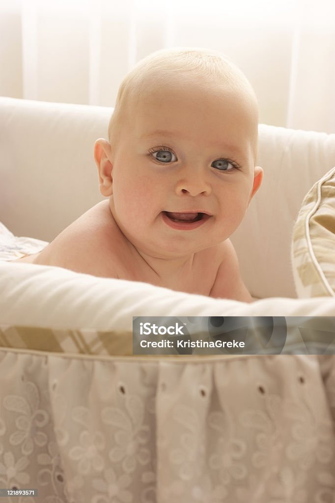 baby in a cradle  Baby - Human Age Stock Photo