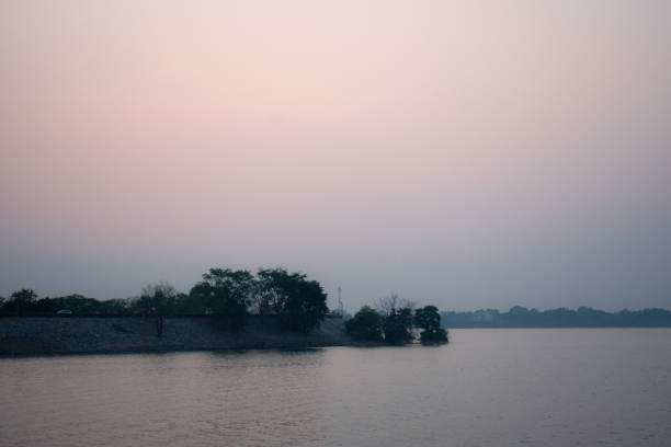 istock a beautiful evening during sunset near a lake 1218937076