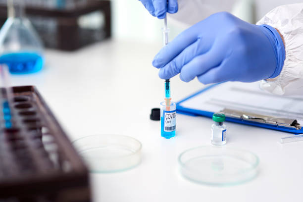 istock Vaccine for coronavirus in a syringe 1218937226