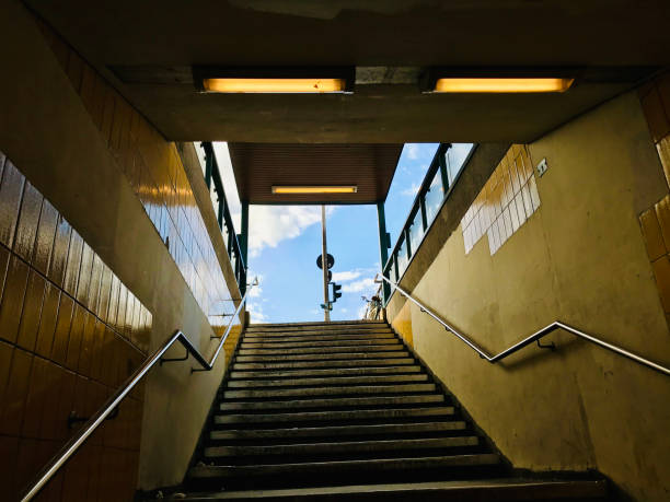 istock Traditional stairs around a U Bahn stations in Berlin 1218938460
