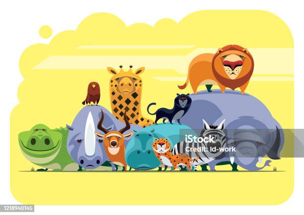 Group Of Safari Animals Meeting Stock Illustration - Download Image Now - Cartoon, Group Of Animals, Lion - Feline - iStock Group Of Safari Animals Meeting Stock Illustration - Download Image Now - Cartoon, Group Of Animals, Lion - Feline - iStock