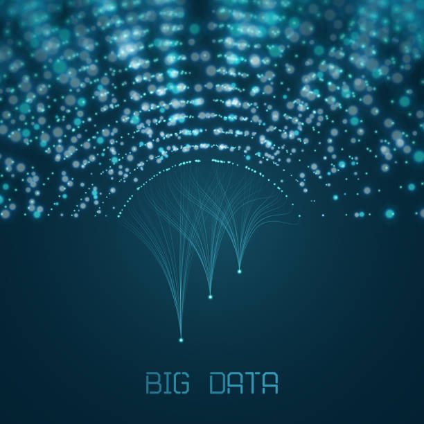 Abstract infographics visualization Abstract infographics visualization. Big data code representation. Futuristic network or business analytics. Graphic concept for your design 156 number stock illustrations