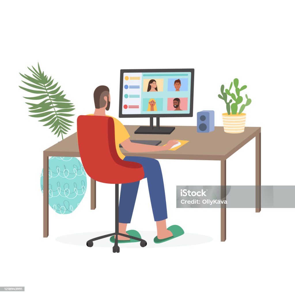 Distance Images Work Distance Work Stock Illustration - Download Image Now - Adult, Adults ...