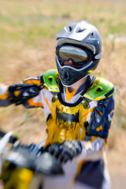 istock Young Man on a Dirt Bike 121894487