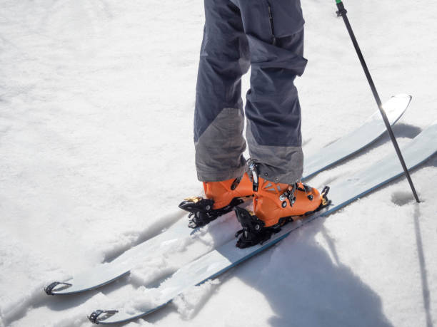istock Active man on mountain skis 1218953007