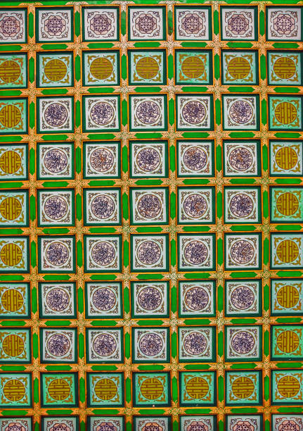 istock Sunk panel of Chinese ancient architecture，Yellow Crane Tower 1218954262