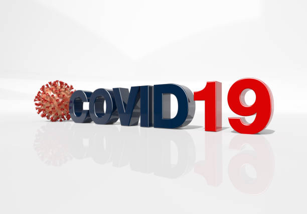 istock covid-19 molecule and text on white background, 3d illustration 1218957095
