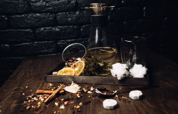 istock tea set beautifully decorated with brown sugar 1218958120