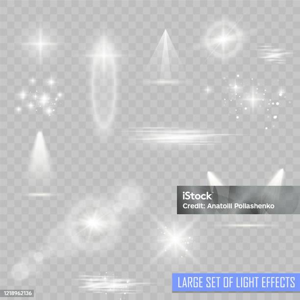 White Intense Effect White Light Effect Stock Illustration - Download Image Now - Abstract ...