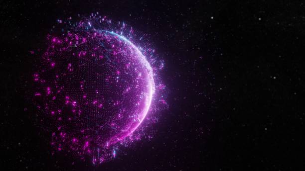 istock Abstract futuristic planet Earth 1218965097