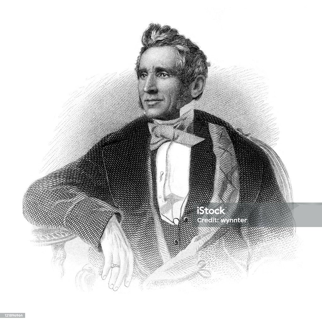 Victorian Retrato de borracha Inventor Charles Goodyear - Ilustração de Inventor royalty-free