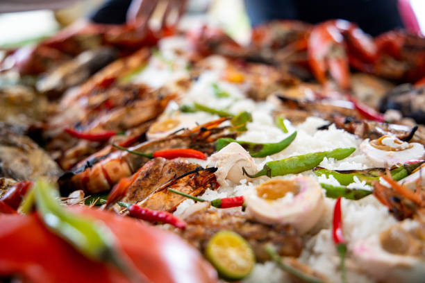 Crab food feast