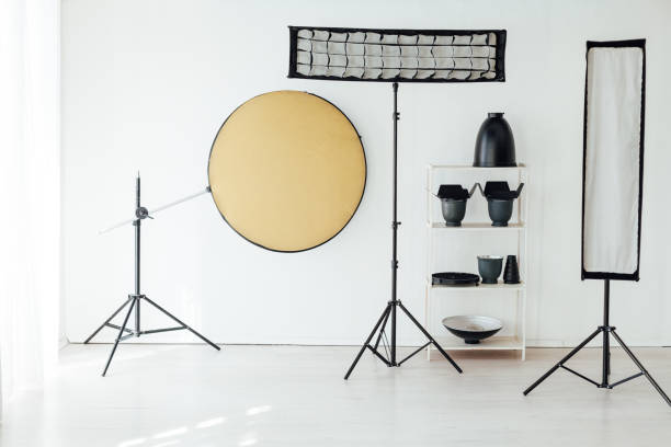 istock Photo studio equipment flash accessories professional photographer 1218974261
