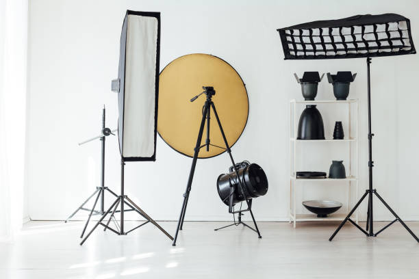 istock Photo studio equipment flash accessories professional photographer 1218974320