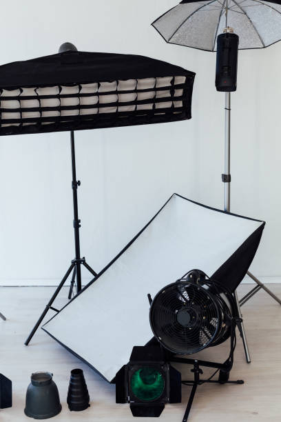 istock Photo studio equipment flash accessories professional photographer 1218975977