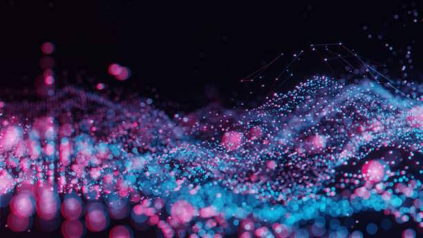 istock Plexus of abstract red and blue dots 1218976001