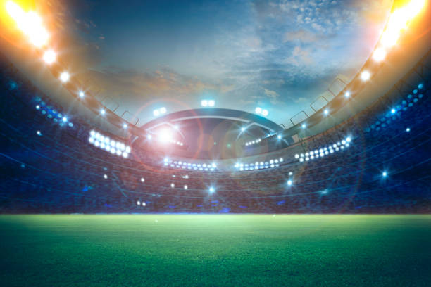 istock stadium in lights and flashes 3d. 1218977618