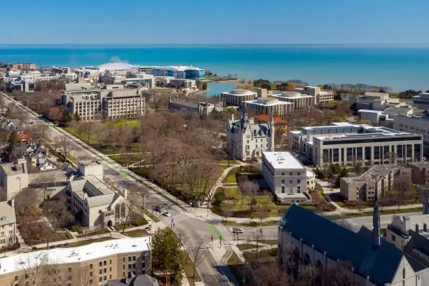 Photo of Closed Northwestern University Due to 2020 Pandemic