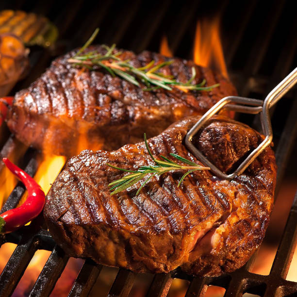 istock Grilled steak, serving with rich ingredients, delicious and being hungered image 1218983857