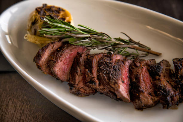 istock Grilled steak, serving with rich ingredients, delicious and being hungered image 1218985085
