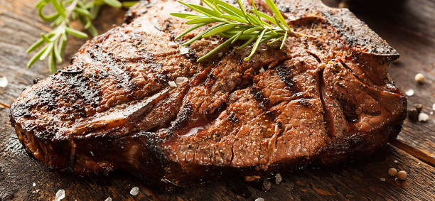 istock Grilled steak, serving with rich ingredients, delicious and being hungered image 1218985806