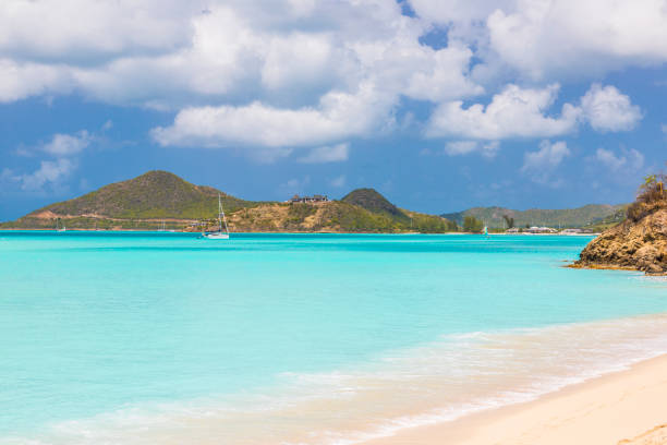 Aerial photo of Necker Island, British Virgin Islands