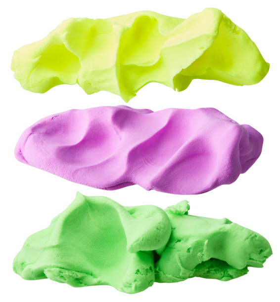 istock Vivid plasticine isolated on a white background. 1218993206
