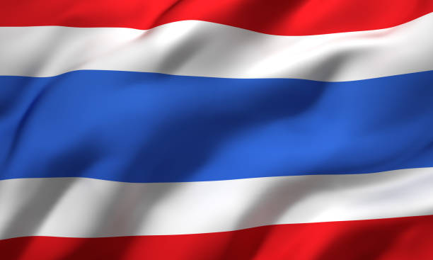istock Flag of Thailand blowing in the wind 1218993339
