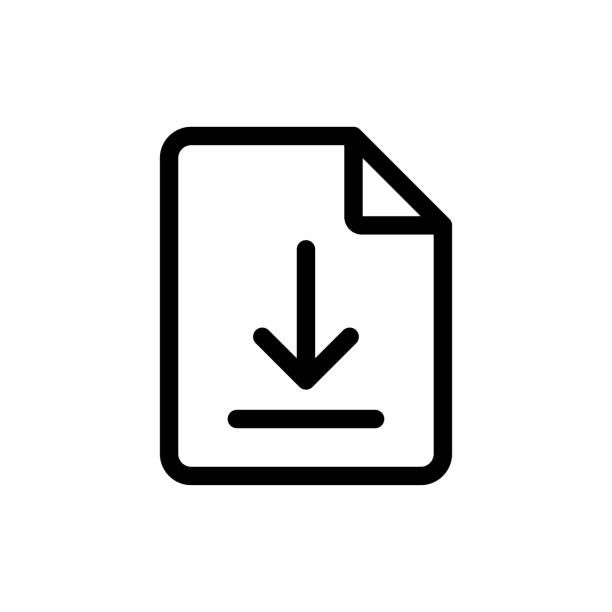 illustrations, cliparts, dessins animés et icônes de télécharger l’icône de signalisation de flèche à la mode - fichier informatique