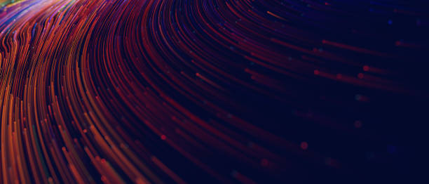 istock Abstract background with colorful spiral swirl lines 1218996344