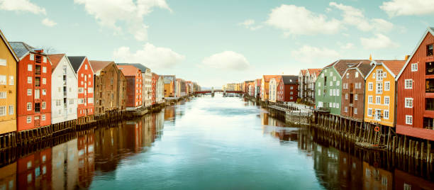 istock Panorama of Trondheim, Norway 1218999042