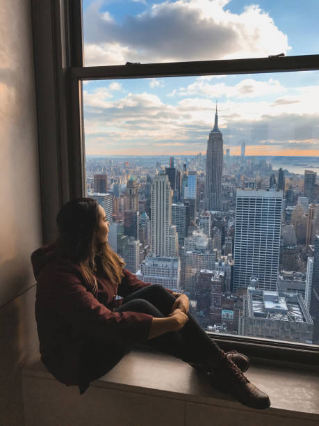 istock Girl enjoying the view 1219000636