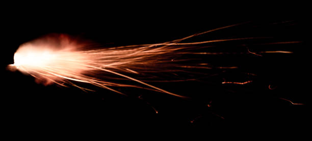 istock A shot from a firearm on a black background 1219001125