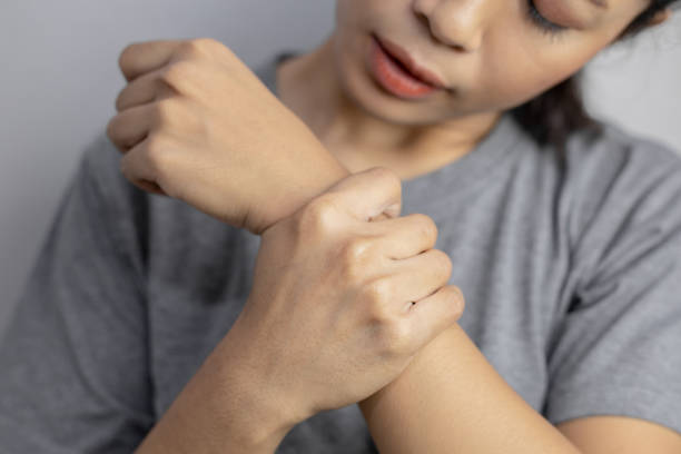 istock Woman suffering from pain in wrist. 1219001367