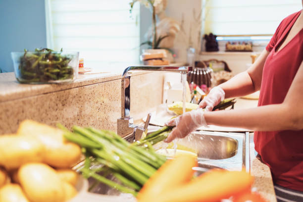 istock Disinfecting groceries during COVID-19 1219003802