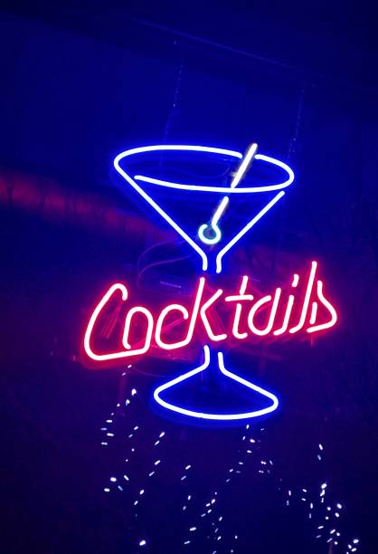istock Neon cocktails sign 1219003931