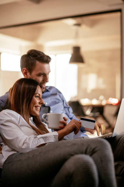 istock Couple having fun at home 1219004332