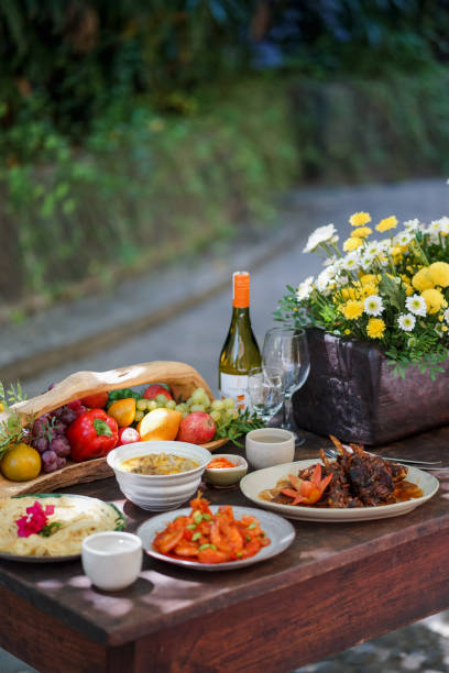 istock A set of dishes for a party in the backyard. 1219004474