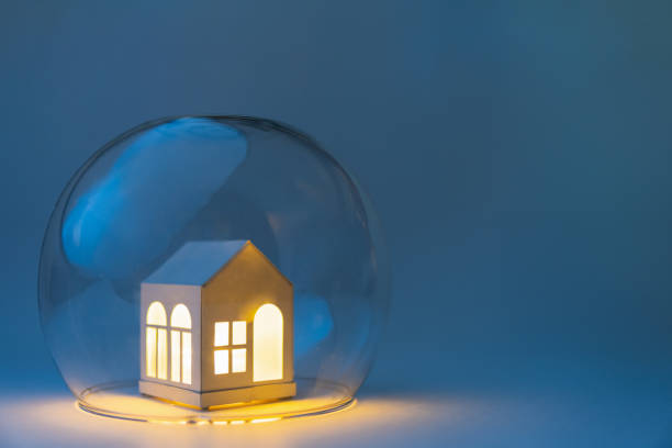 istock Conceptual image of safety when staying at home during Corona virus COVID-19 quarantine lockdown 1219005842