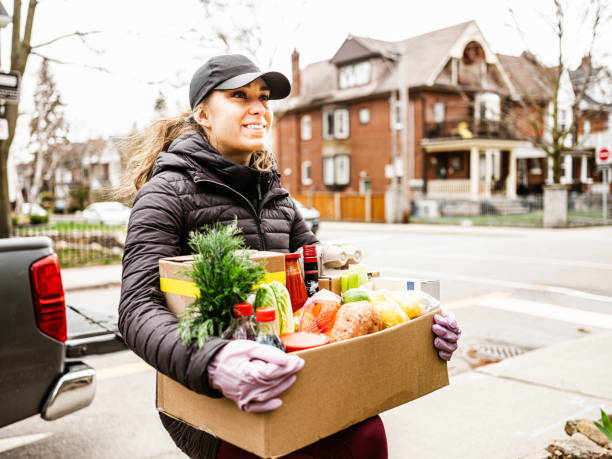istock COVID-19, Home food delivery during lockdown 1219007158