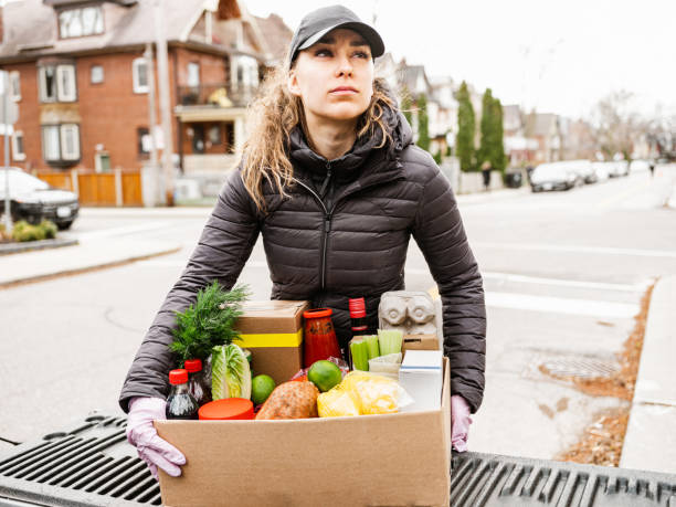 istock COVID-19, Home food delivery during lockdown 1219007367