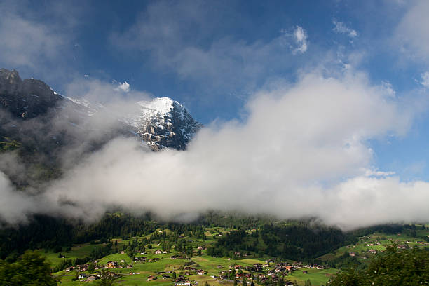 알프스 스위스 - jungfrau region berne canton valais canton eiger 뉴스 사진 이미지