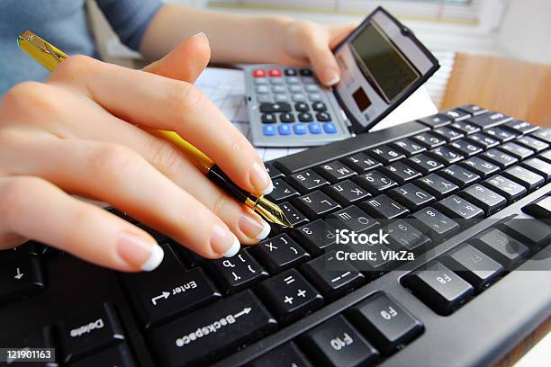 Accounting Stock Photo - Download Image Now - Accountancy, Adult, Black Color