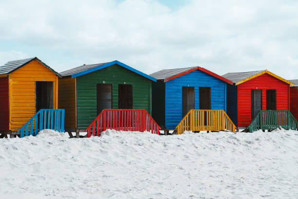 istock Muizenberg Beach Huts, Cape Town 1219011635